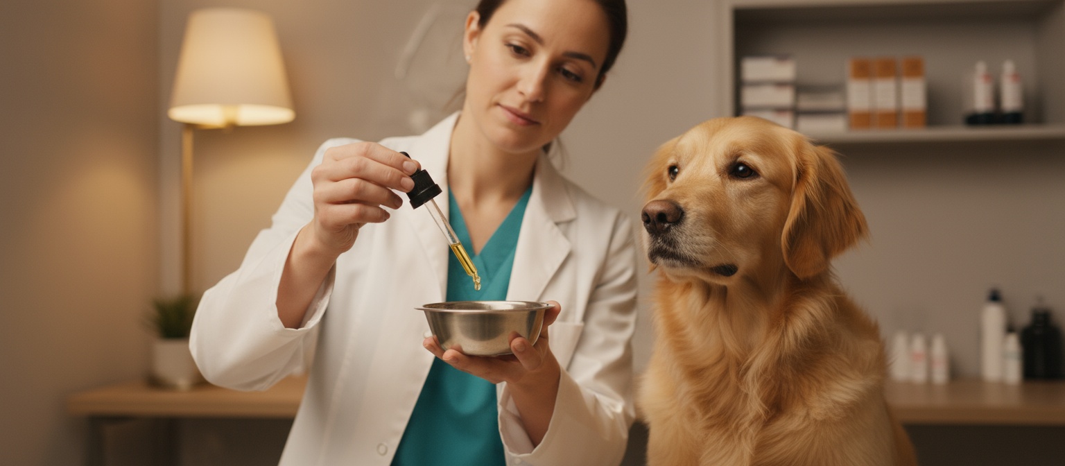 veterinaire donne cbd au chien