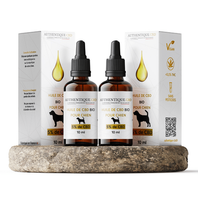 2 Fioles d'huile de CBD pour Chien