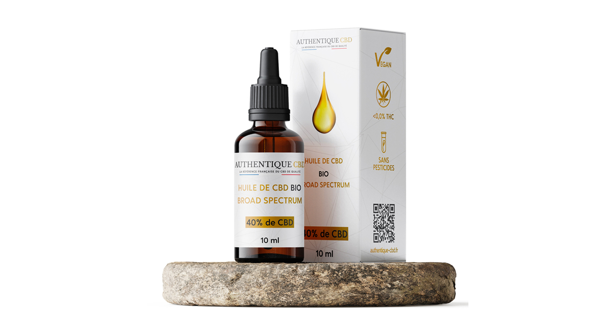 Huile de CBD Bio 40% - Huile Puissance Max - Authentique-CBD