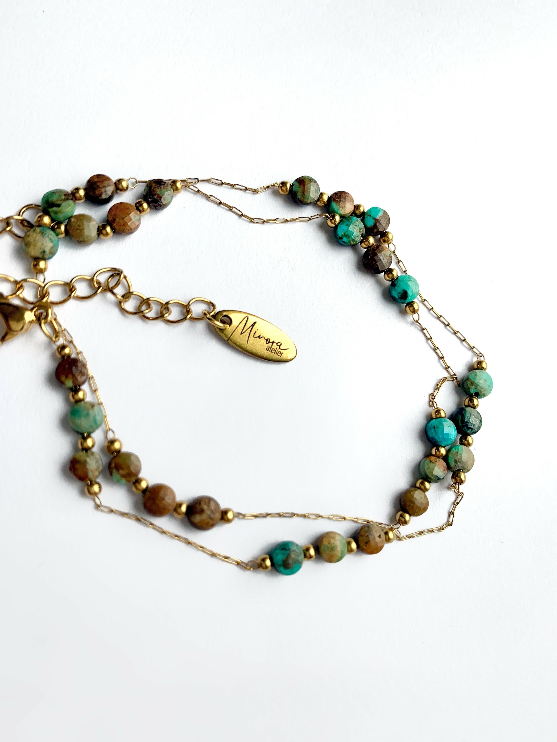 COLLIER ASIA TURQUOISE AFRICAINE