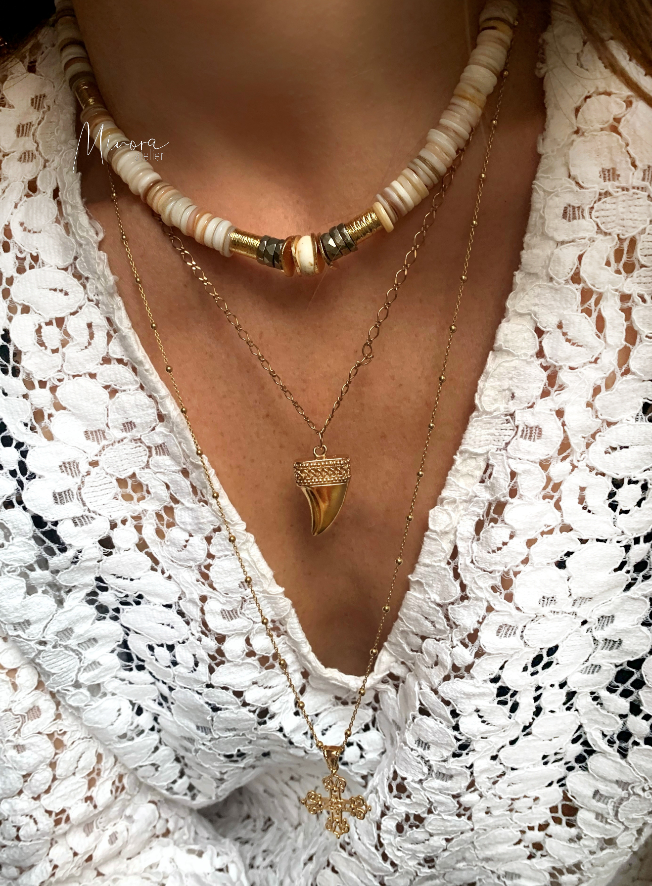 COLLIER AQUARIA PYRITE