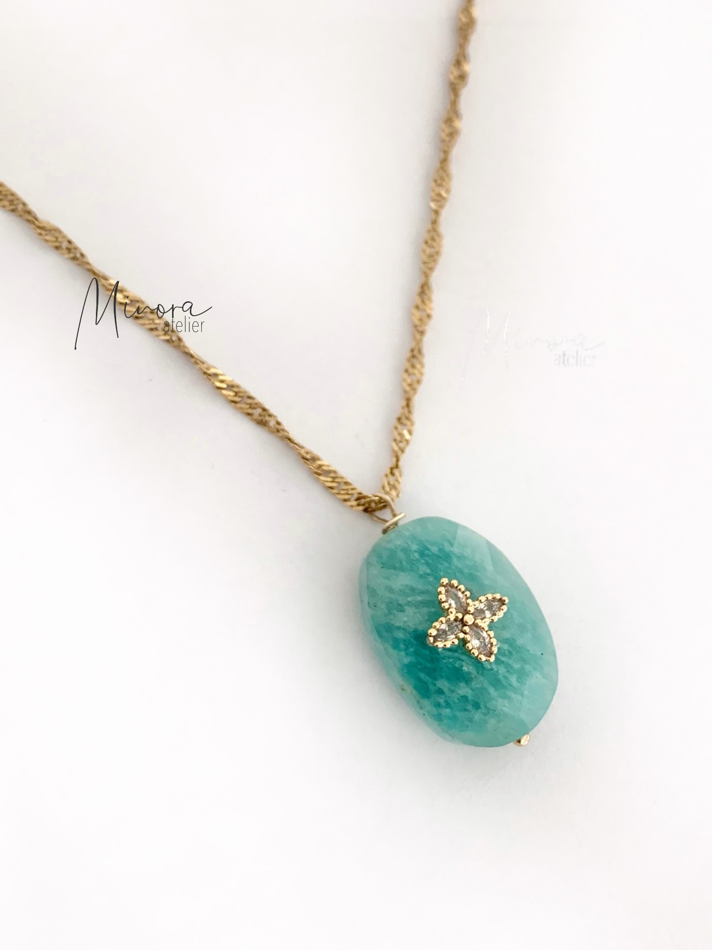 COLLIER IPSITA AMAZONITE