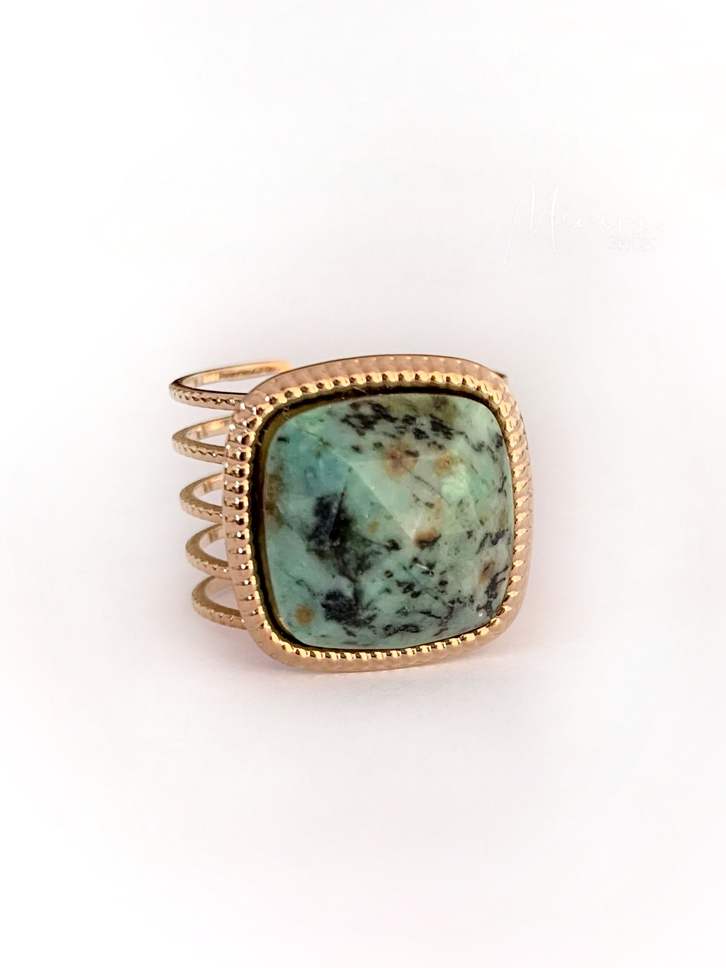 BAGUE MYSTIA TURQUOISE AFRICAINE