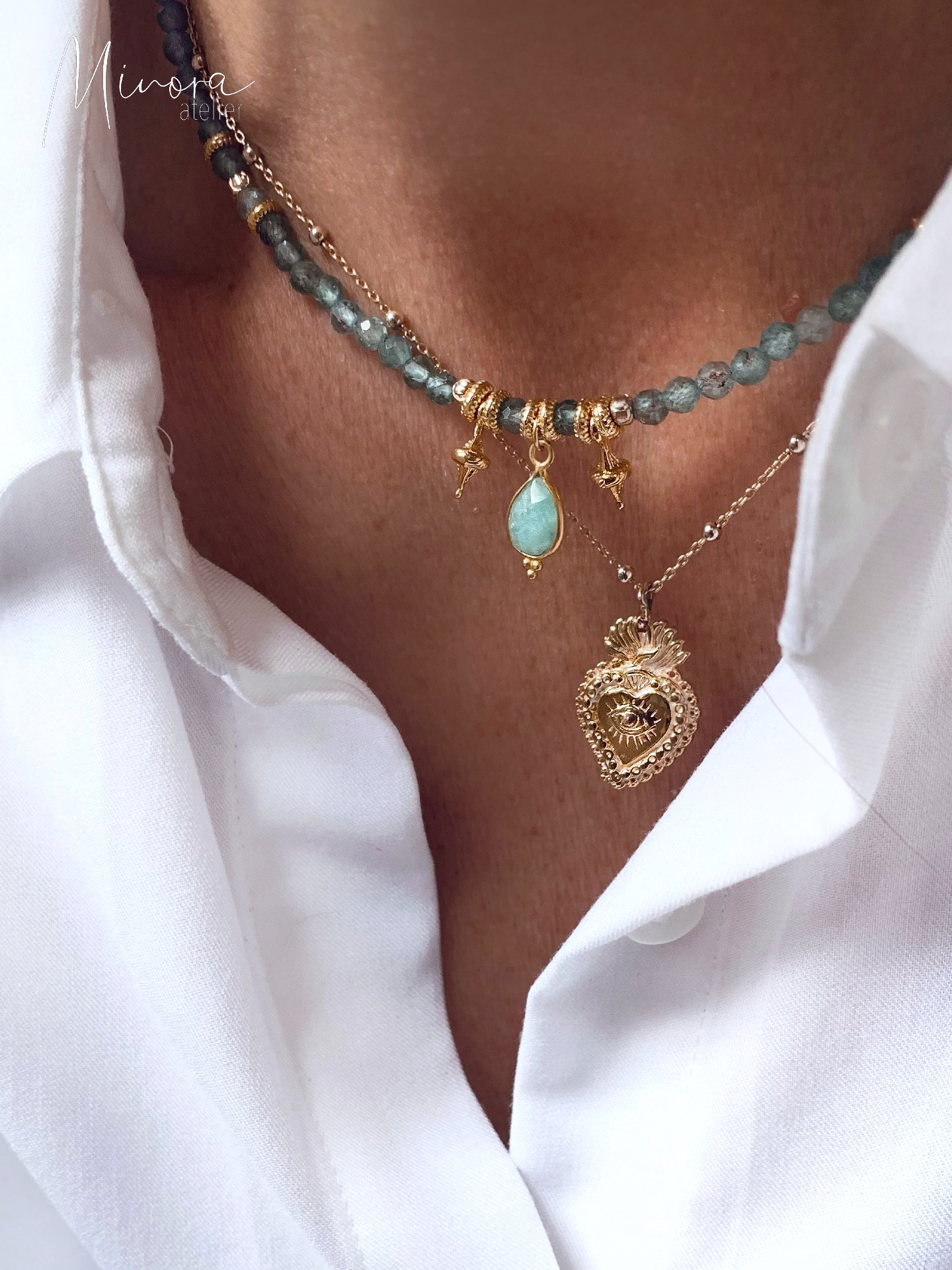 COLLIER OLYMPE APATITE