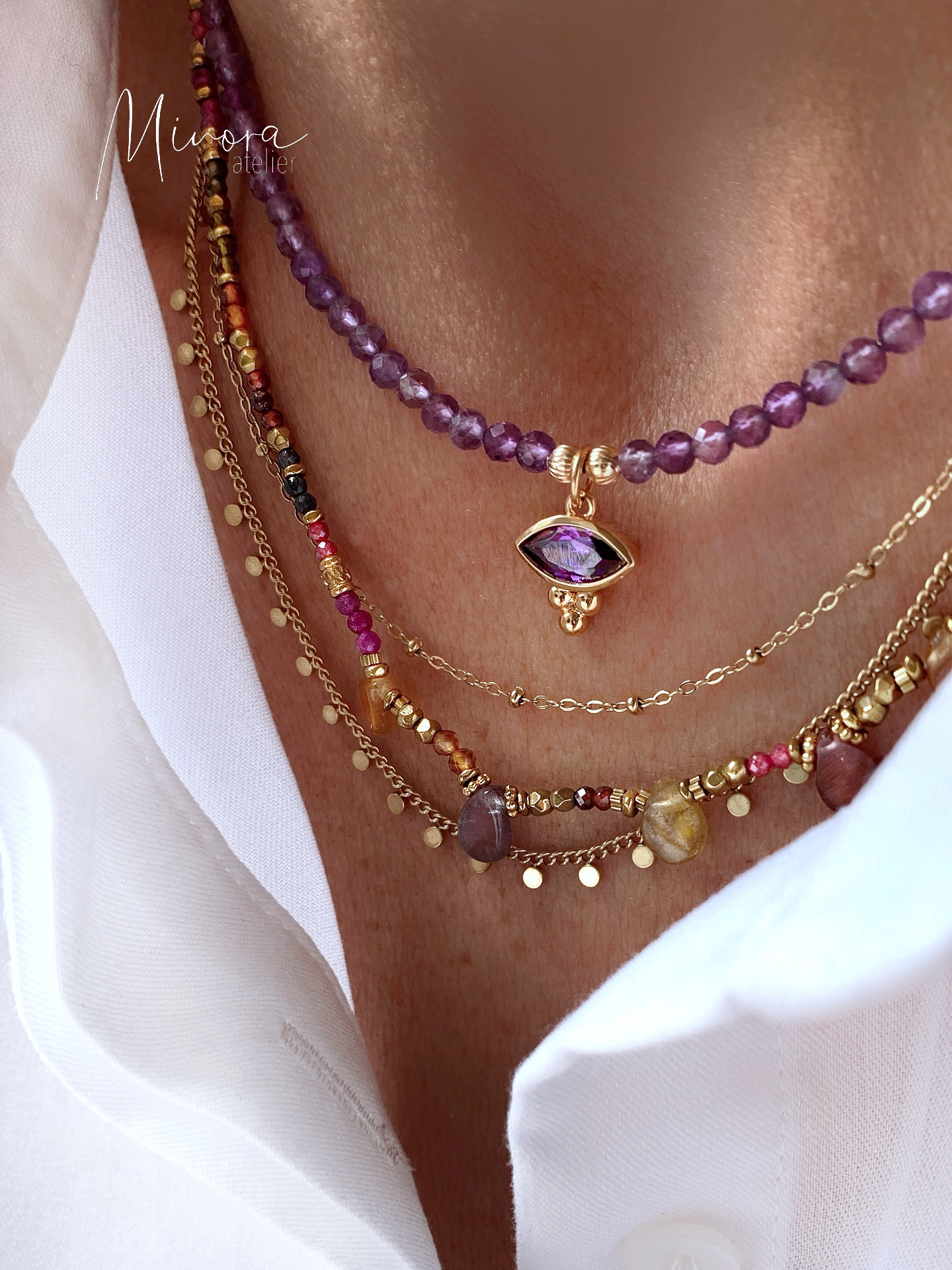 COLLIER BEKI AMETHYSTE