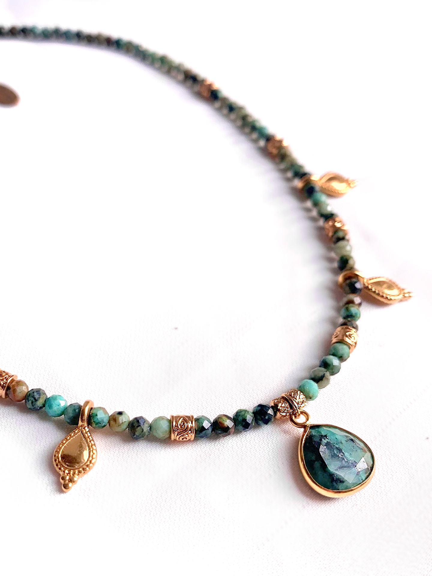 COLLIER TINA TURQUOISE AFRICAINE