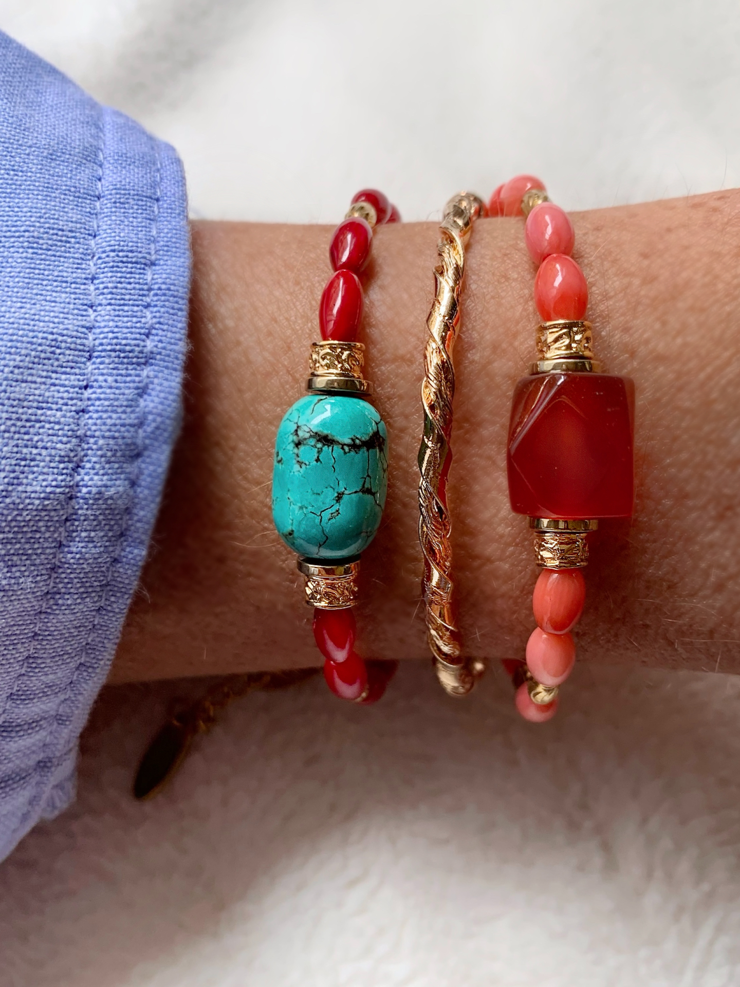 BRACELET CLARA CORNALINE