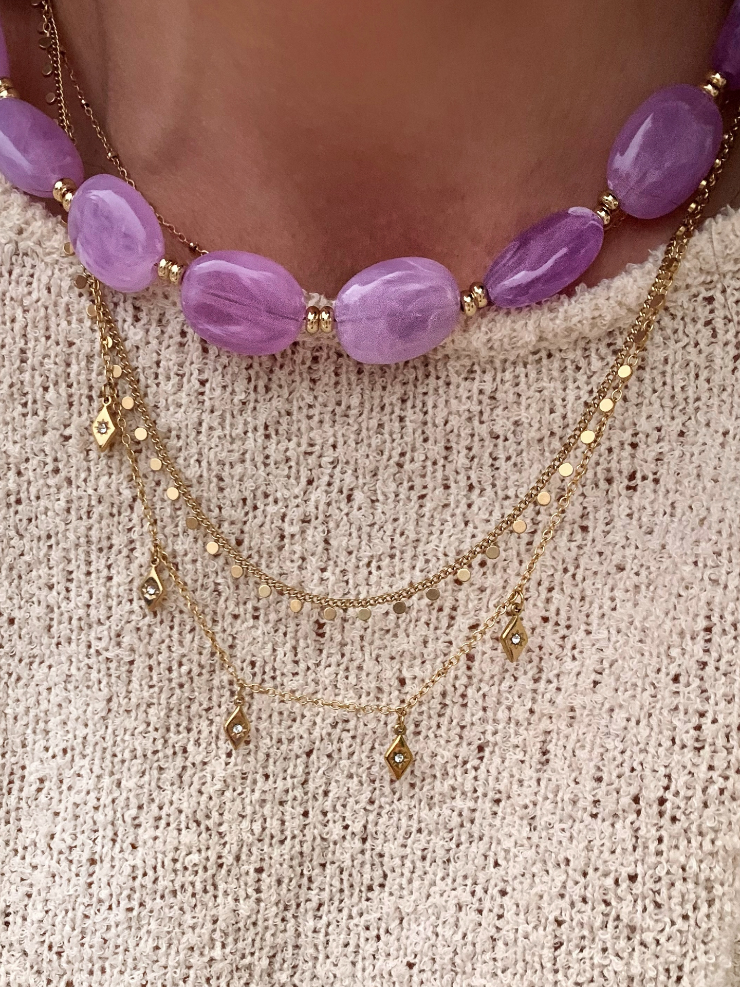 COLLIER GABRIEL LILAS