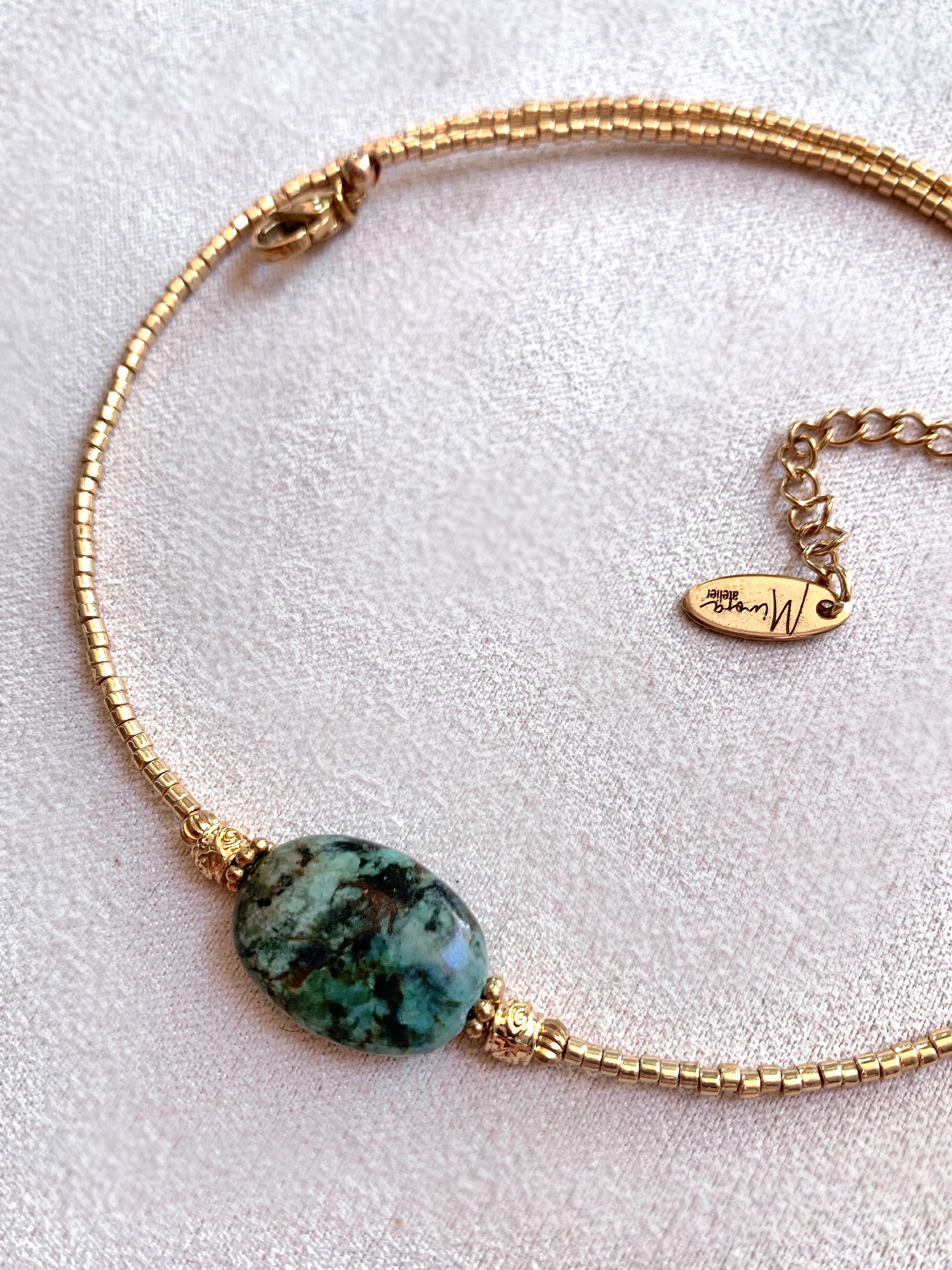 COLLIER KARLI TURQUOISE AFRICAINE