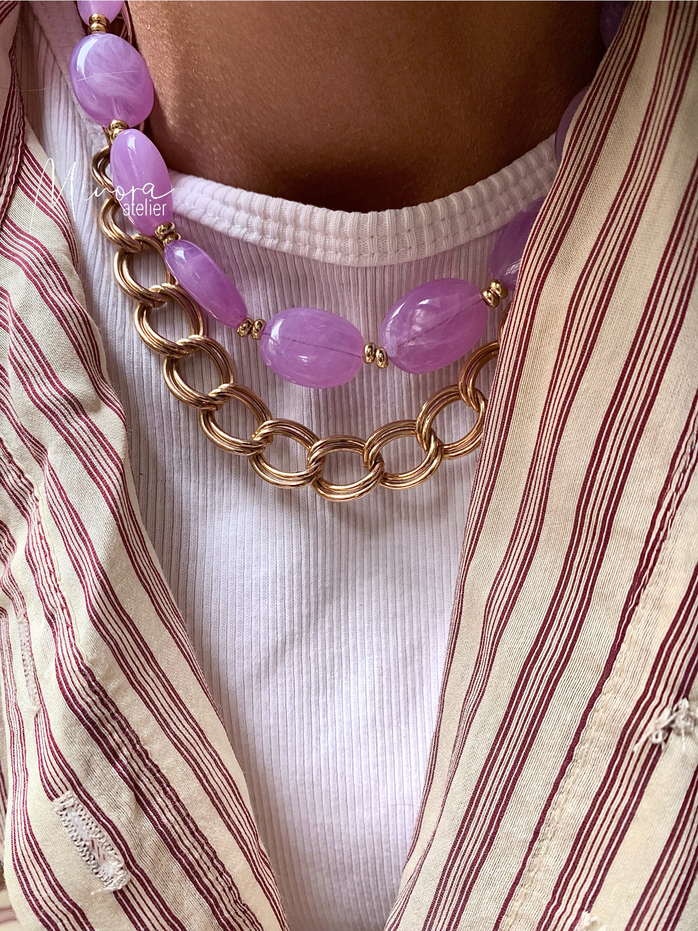 COLLIER GABRIEL LILAS