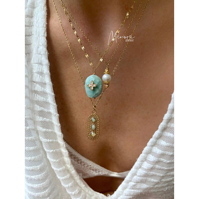 COLLIER IPSITA AMAZONITE