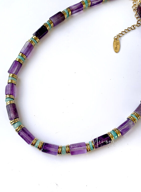 Collier Vintage Simonetta Bertoldi 1980 - Longueur 40 Cm, Perles Et Fleurs, Occasion