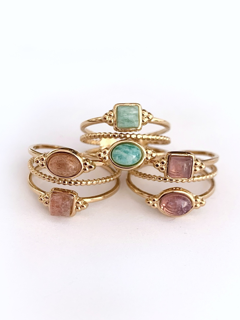 Bague Jeune Créateur Lilly Hype - Violette - Pâte Polymère - Style Hippie Chic - France