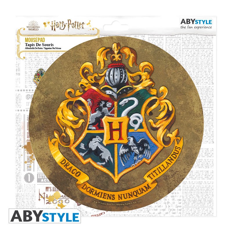 Tapis de souris souple Poudlard ABYstyle, vue de dessus