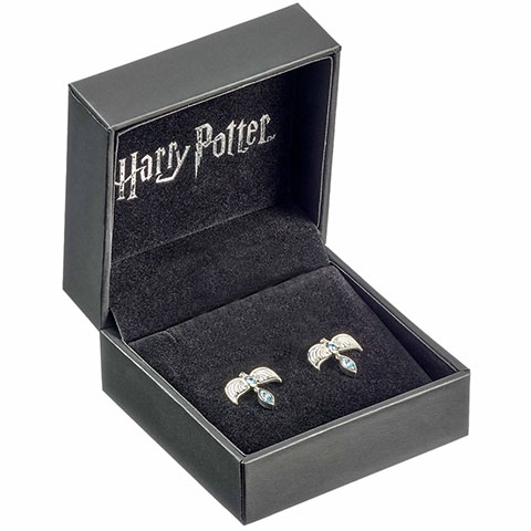 Boucles doreilles Diadème de Serdaigle en argent 925 et cristal, vue de la paire