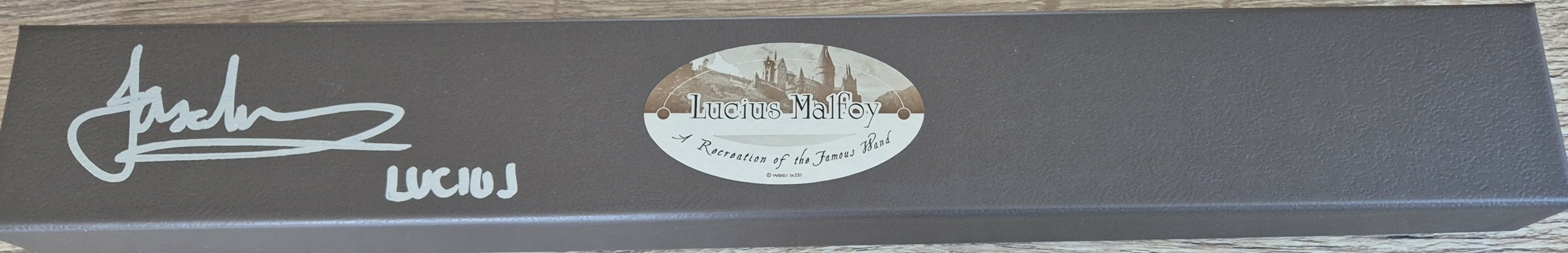 baguette harry potter lucius malfoy dédicacé par jason isaacs noble collection
