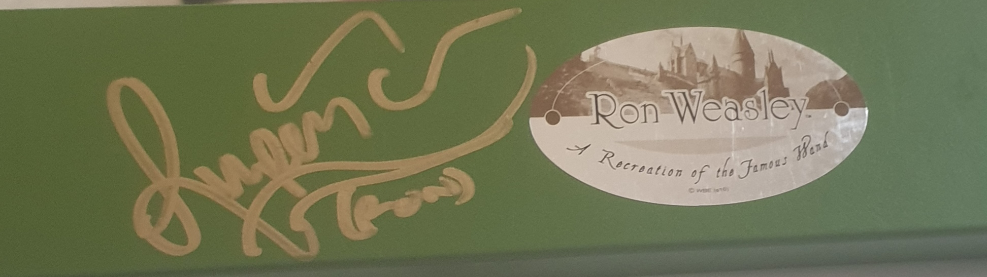 Baguette Harry Potter Ron Weasley dédicacée par Rupert GRINT