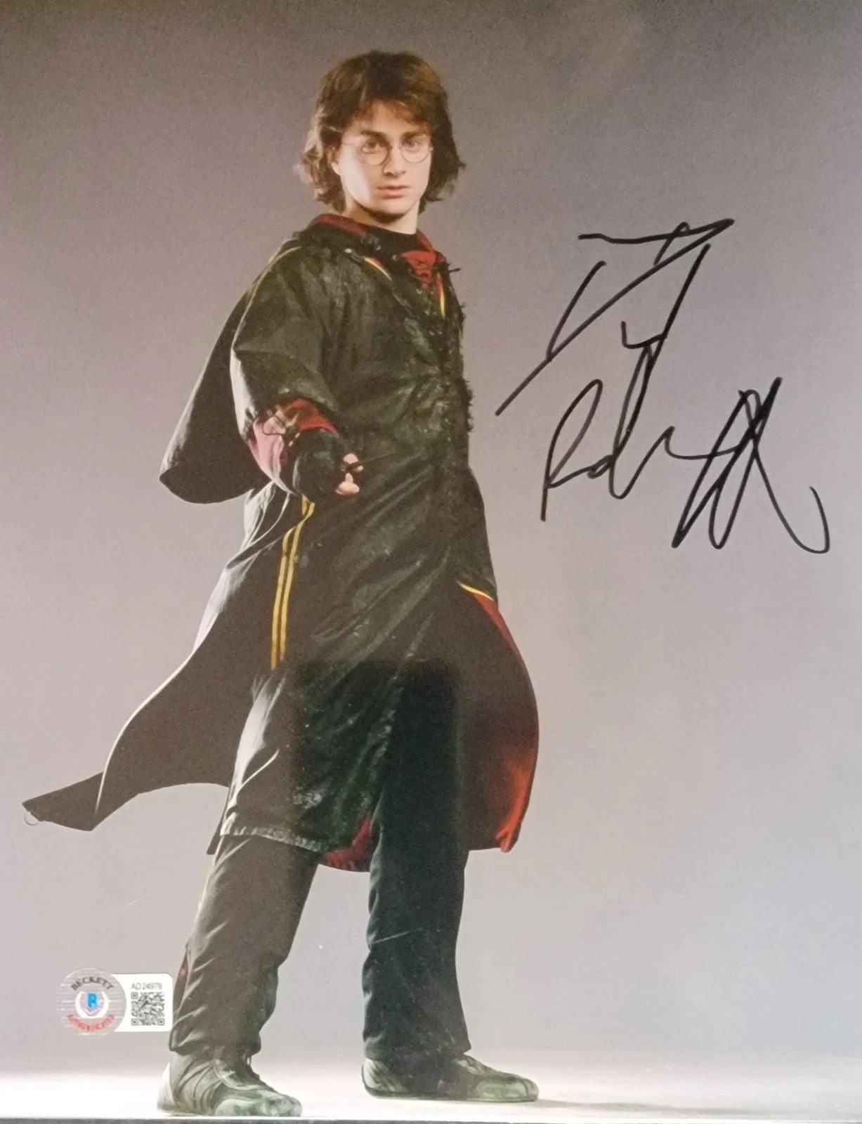 photo dédicacé daniel radcliffe harry potter beckett v3