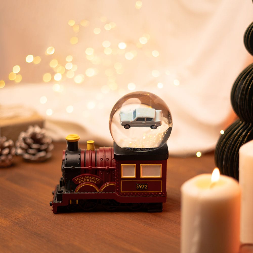 boule à neige harry potter train et voiture v3