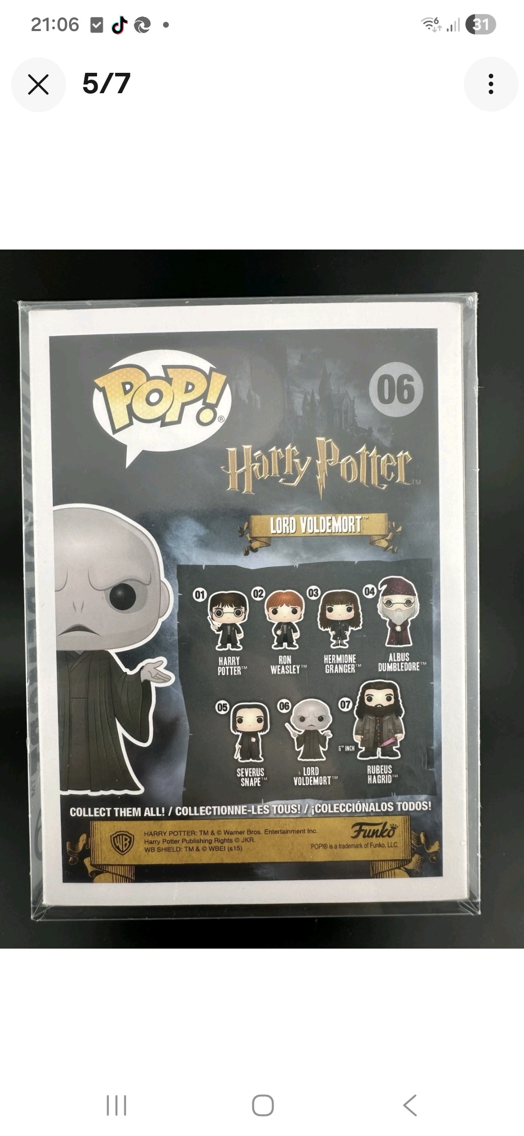 10000172FUNKO POP D2DICAC2E PAR CHRISTIAN COULSON VOLDEMORT V1358