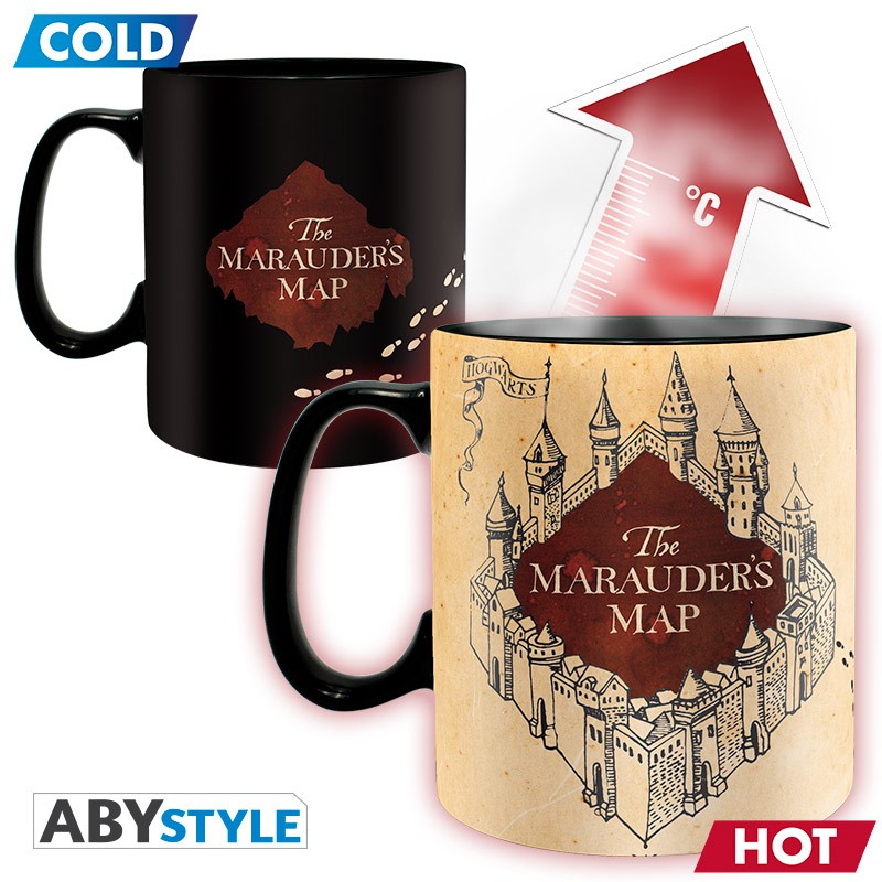 Mug thermoréactif Carte du Maraudeur ABYstyle, motif révélé