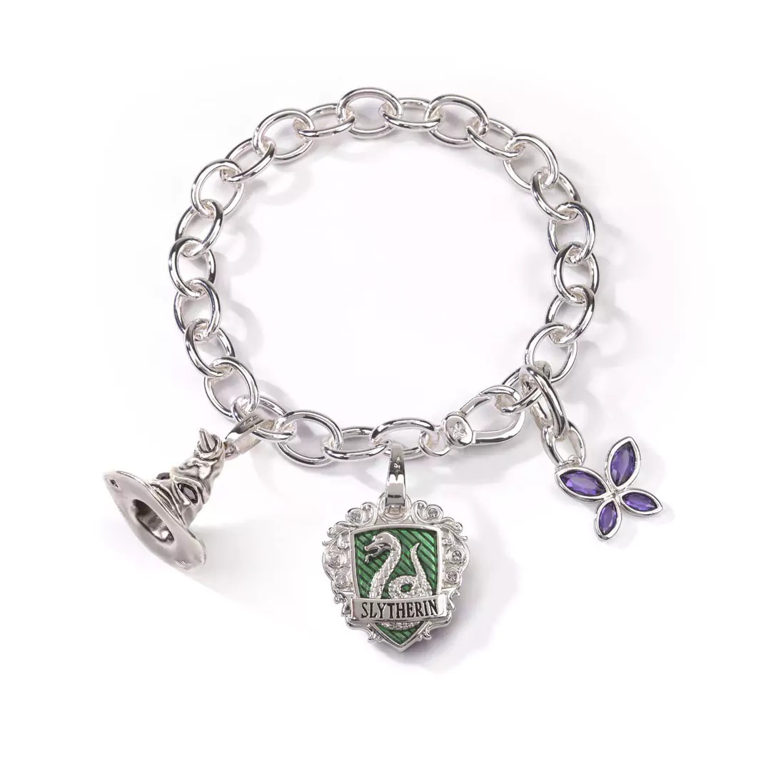 Bracelet charm lumos serpentard noble collection - magistera
