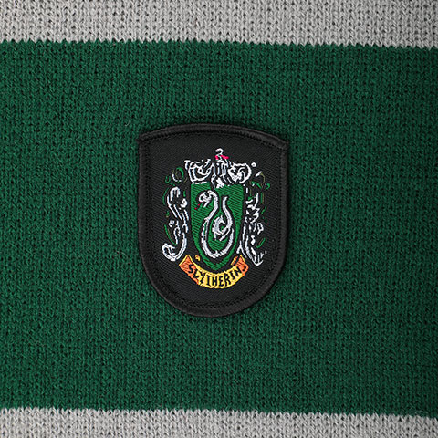 Écharpe Serpentard Harry Potter, détail de lécusson