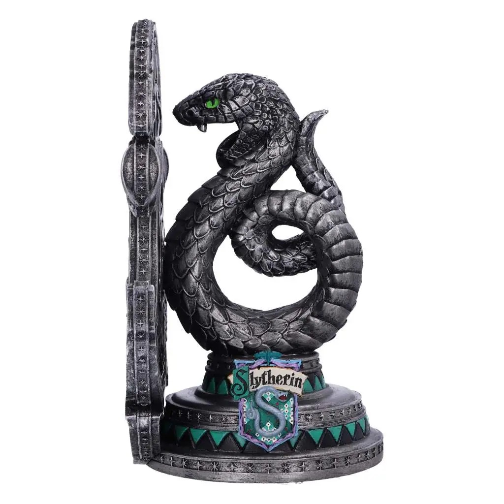 Serre-livres Serpentard Nemesis Now en résine peinte, vue de face