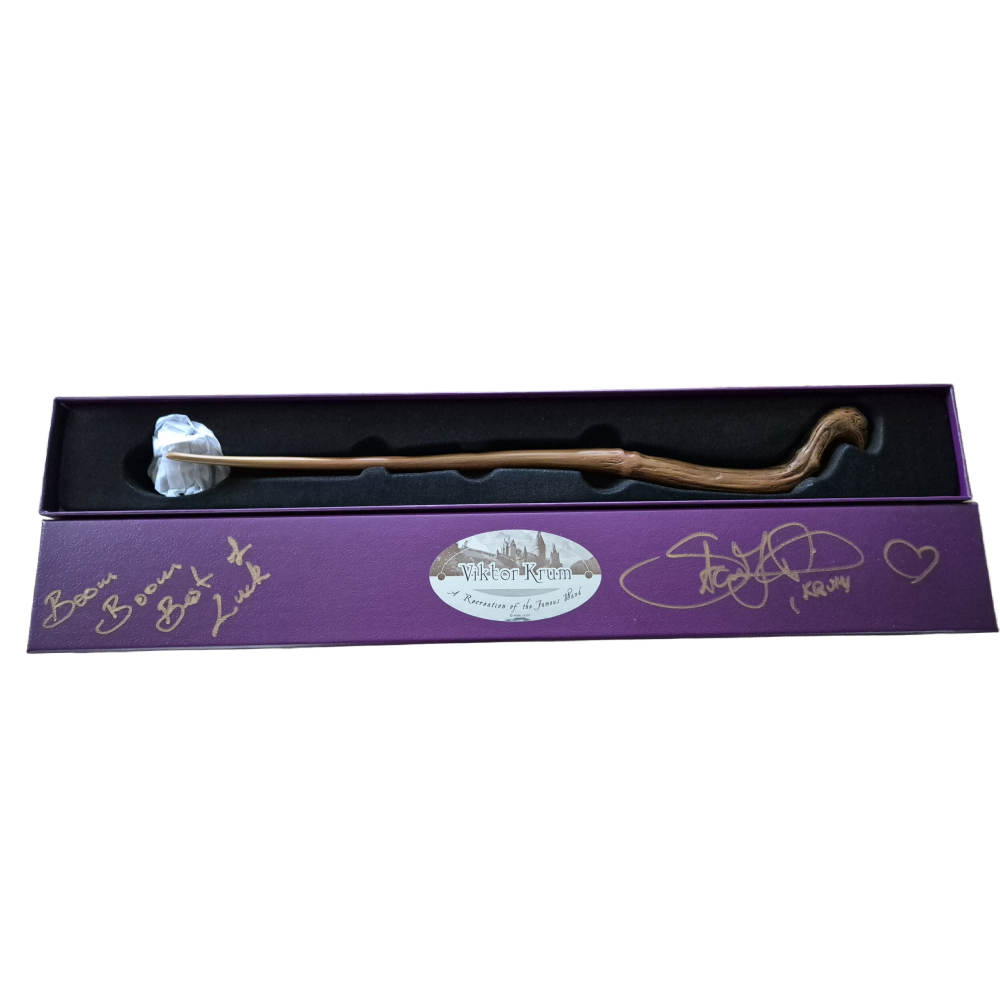 Baguette de Viktor Krum dédicacée par Stanislav Ianevski - Harry Potter VUE 6