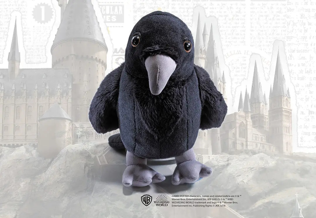 Peluche corbeau de Serdaigle sortie du coussin