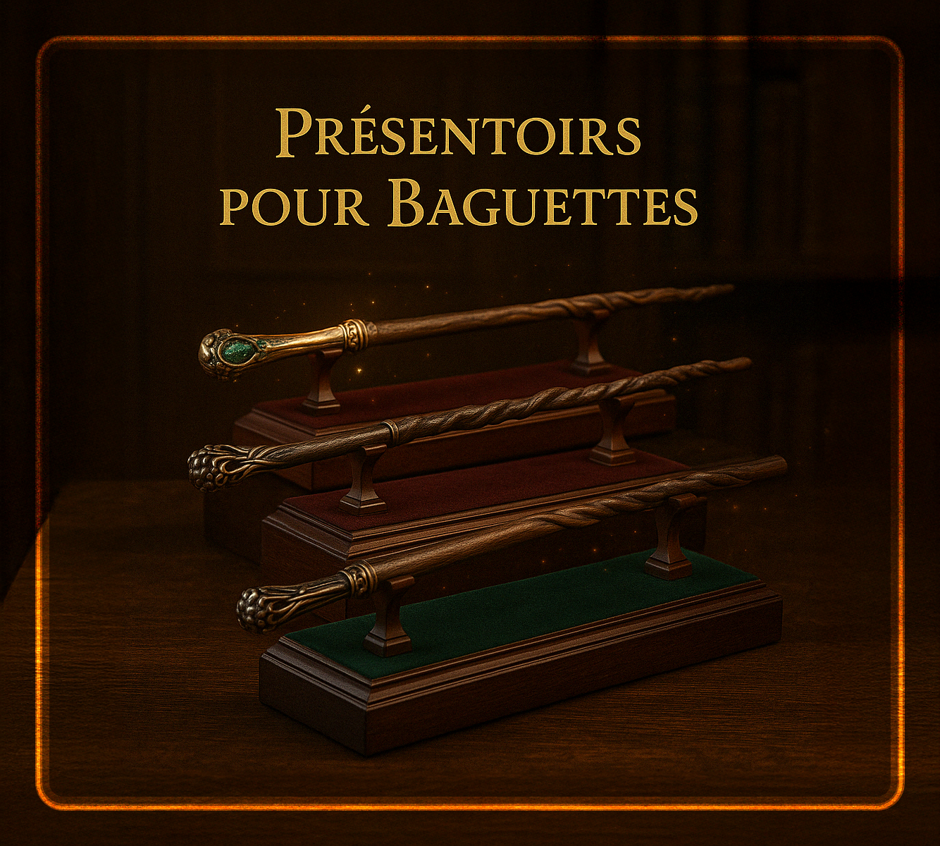 Présentoir pour baguette magique Harry Potter collection Magistera boutique