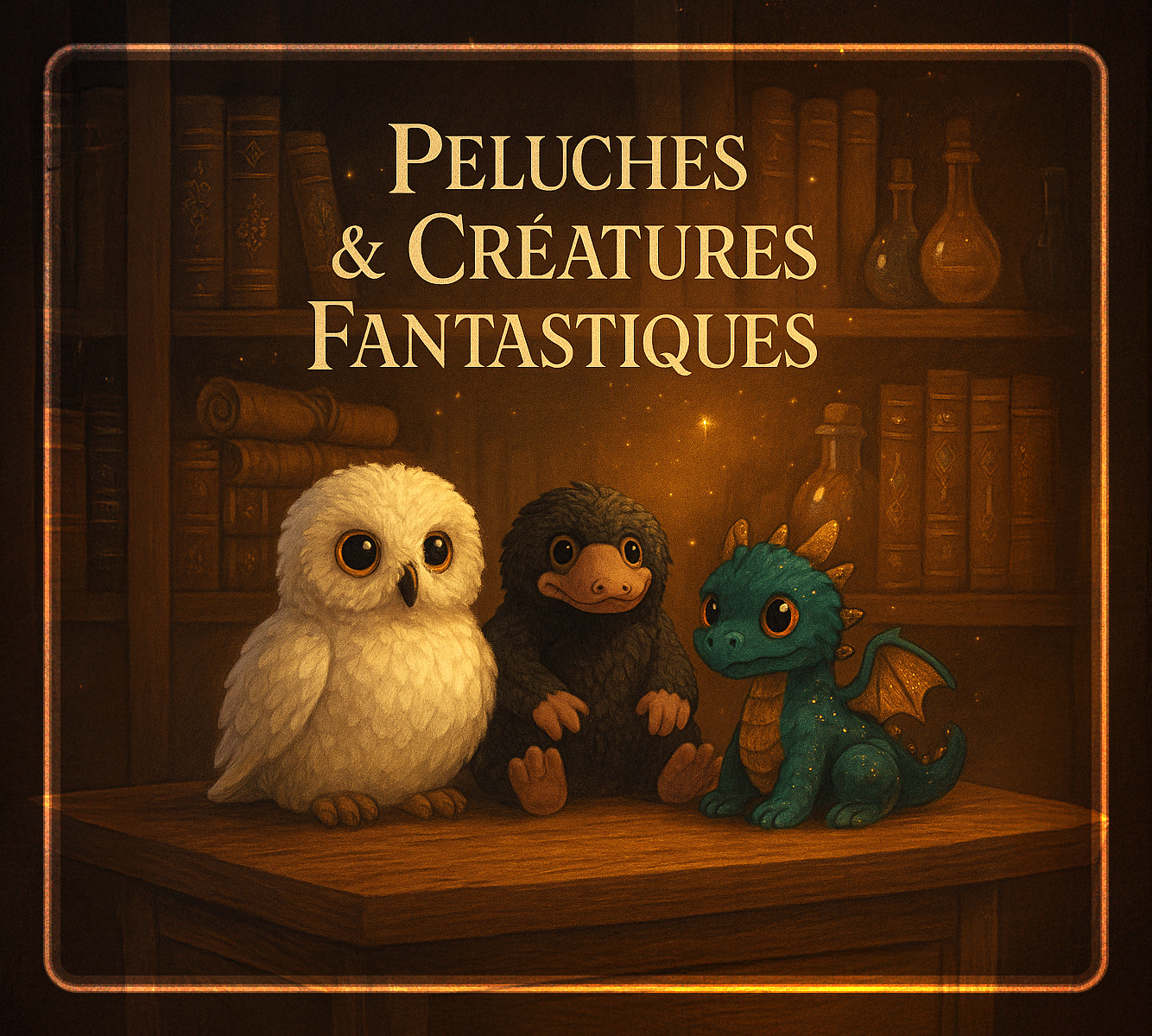 Peluche créatures magiques Harry Potter collection Magistera boutique