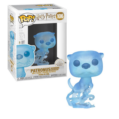 Funko POP! Patronus d'Hermione Granger, loutre translucide n°106, dans sa boîte-fenêtre