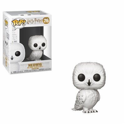 Funko POP! Hedwige n°76, la chouette harfang blanche de Harry, dans sa boîte-fenêtre