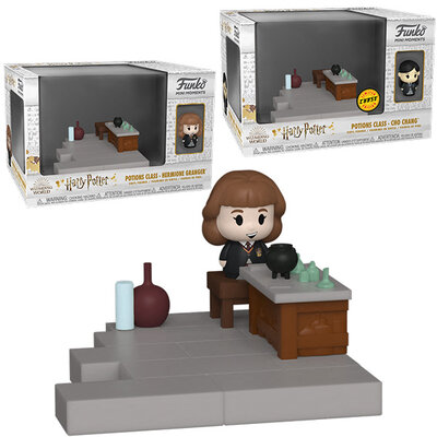 Mini diorama Funko Harry Potter Anniversary Hermione et Cho Chang chase, en boîte
