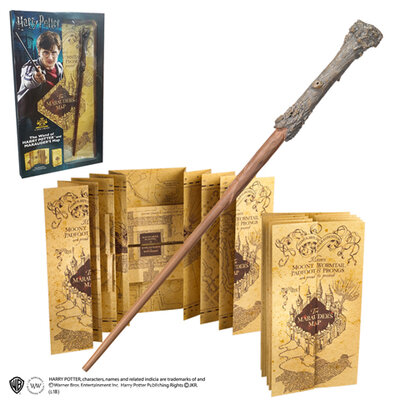 Baguette Harry Potter et carte du Maraudeur - Blister NN7978_480