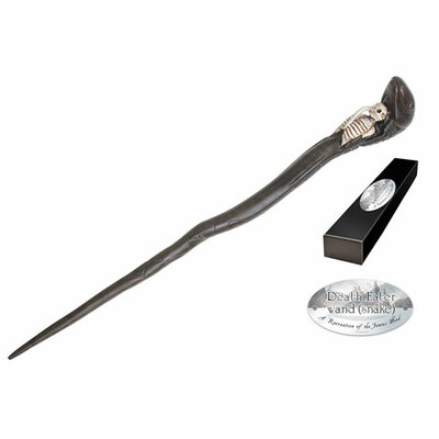 Baguette de Mangemort serpent Noble Collection NN8224, serpent enroulé autour d'un squelette