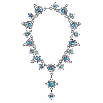 Réplique du collier d'opale maudit Noble Collection, vue d'ensemble