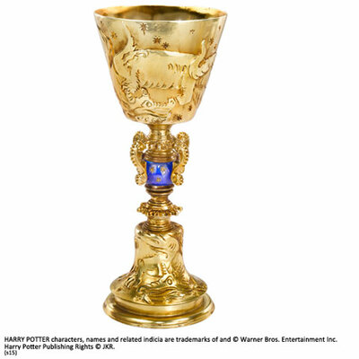 Coupe de Dumbledore Noble Collection en résine peinte, dragons sculptés, vue de face