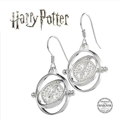 Boucles d'oreilles Retourneur de Temps en argent 925 et cristaux Swarovski
