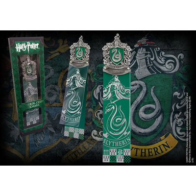 Marque-page Serpentard Noble Collection avec entête en métal émaillé
