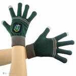 Gants tactiles Serpentard, détail du blason