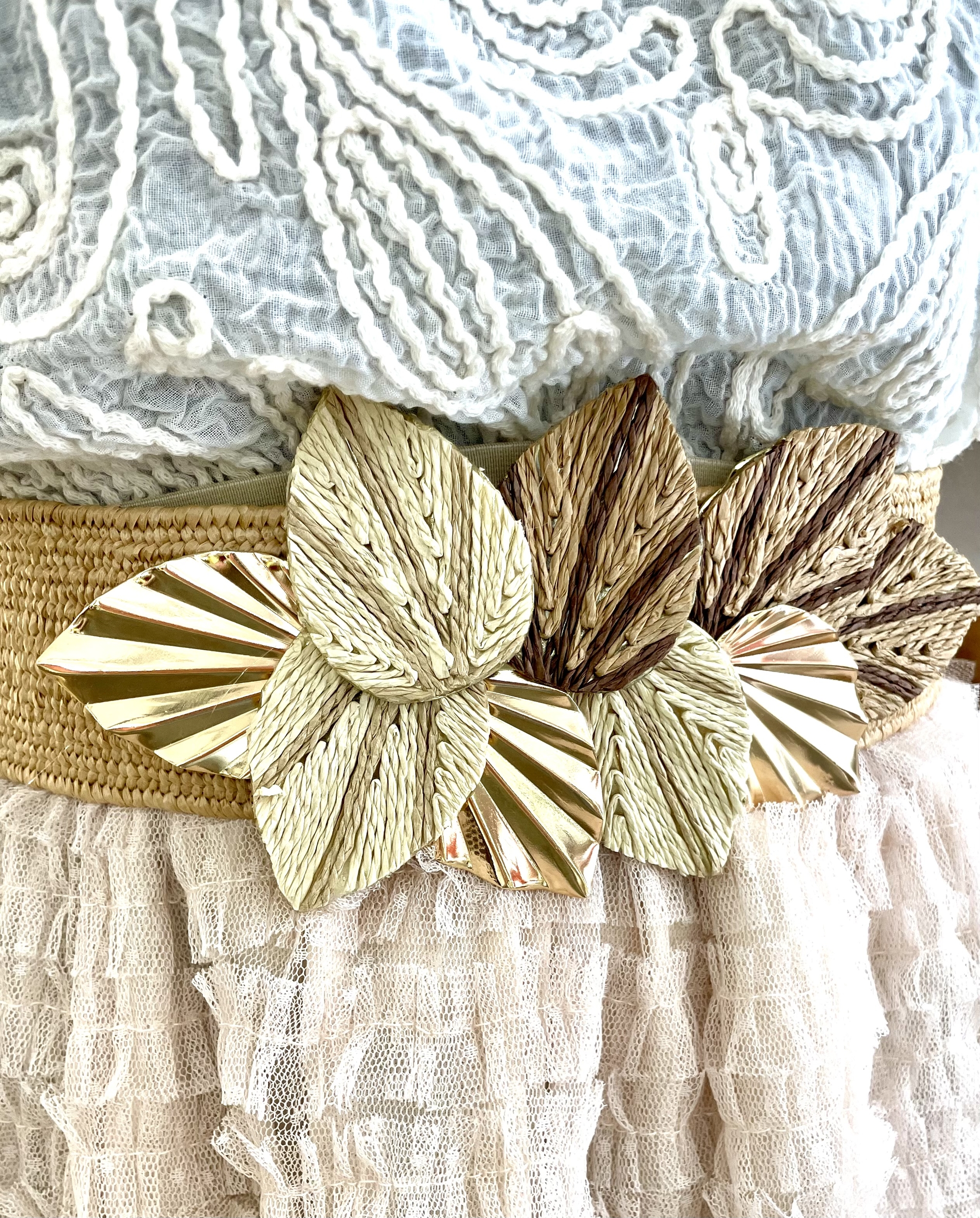 ceinture feuille femme