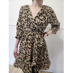 robe courte leopard