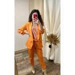 Blazer deux pièces orange femme