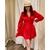 robe portefeuille rouge effet satin 3 1