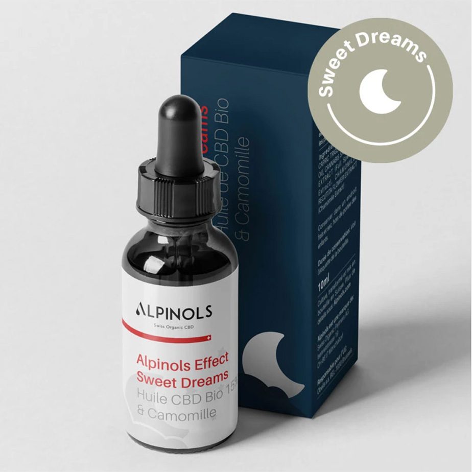 HUILE BIO CBD SWEET DREAMS 15% à l\'extrait de CAMOMILLE