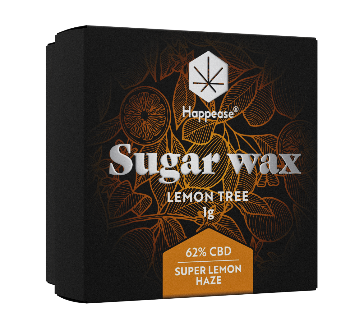 Sugar Wax 62% CBD Extract - Lemon Tree
