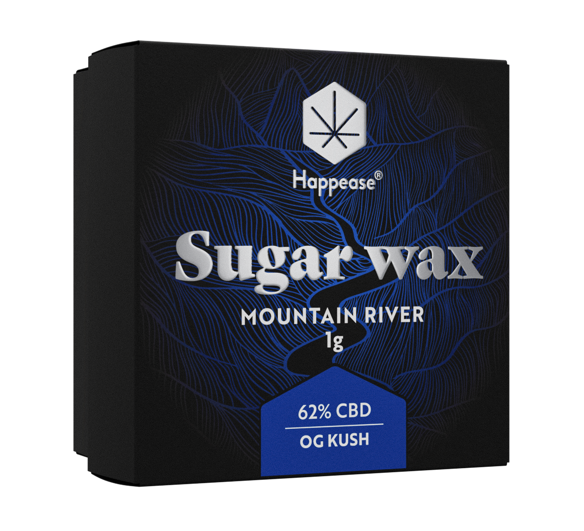 Sugar Wax 62% CBD Extract - Mountain River