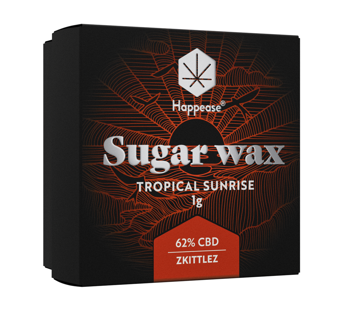 Sugar Wax 62% CBD Extract - Tropical Sunrise